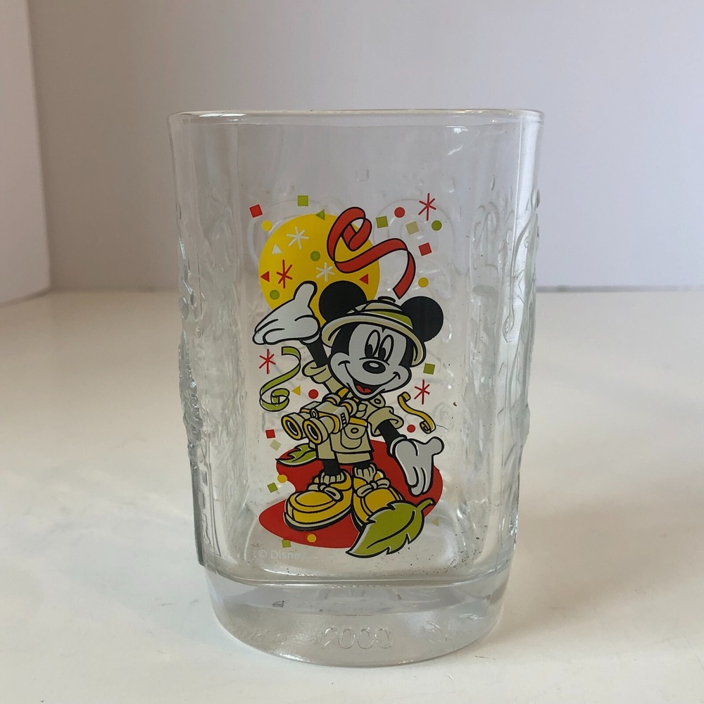 Walt Disney World Studios McDonald's 2000 Celebration Glass Vintage Mickey Mouse